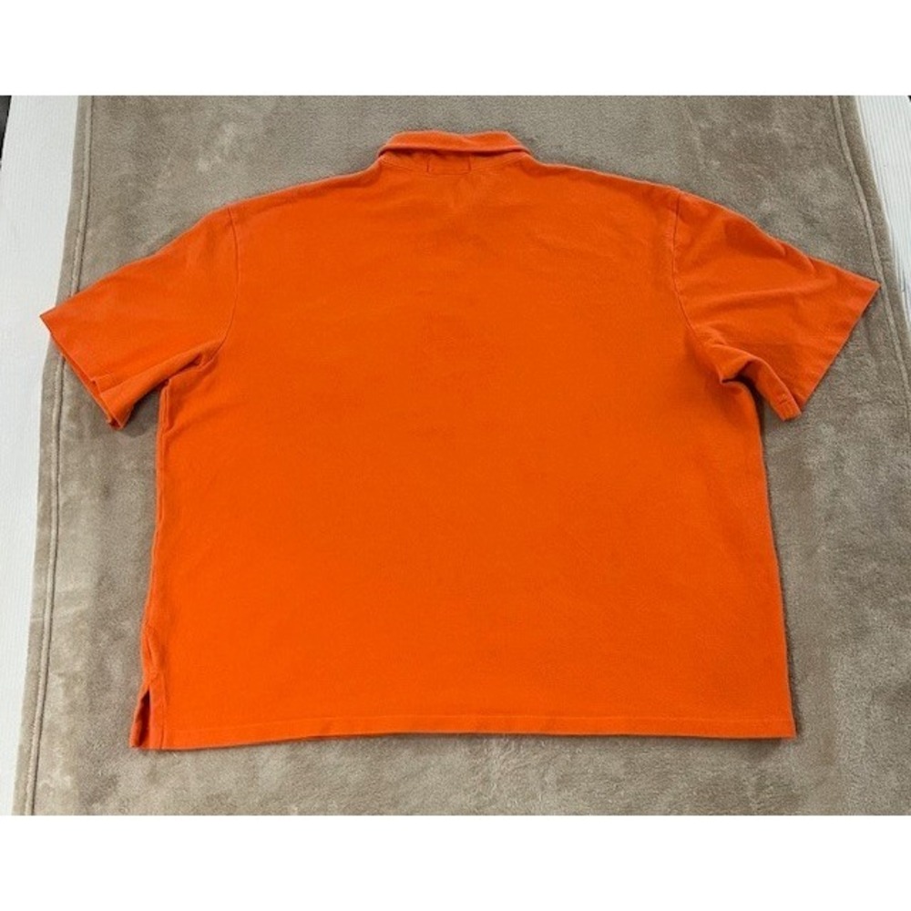 Vintage Polo Ralph Lauren Polo Shirt Men 2XB Big orange Embroidered Crest Pocket - Picture 5 of 8